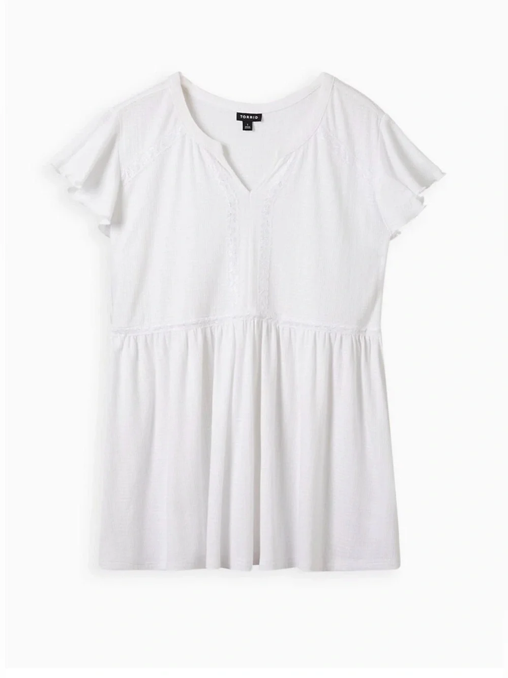 torrid White Ribbed Tank Top - Picture 4 of 14